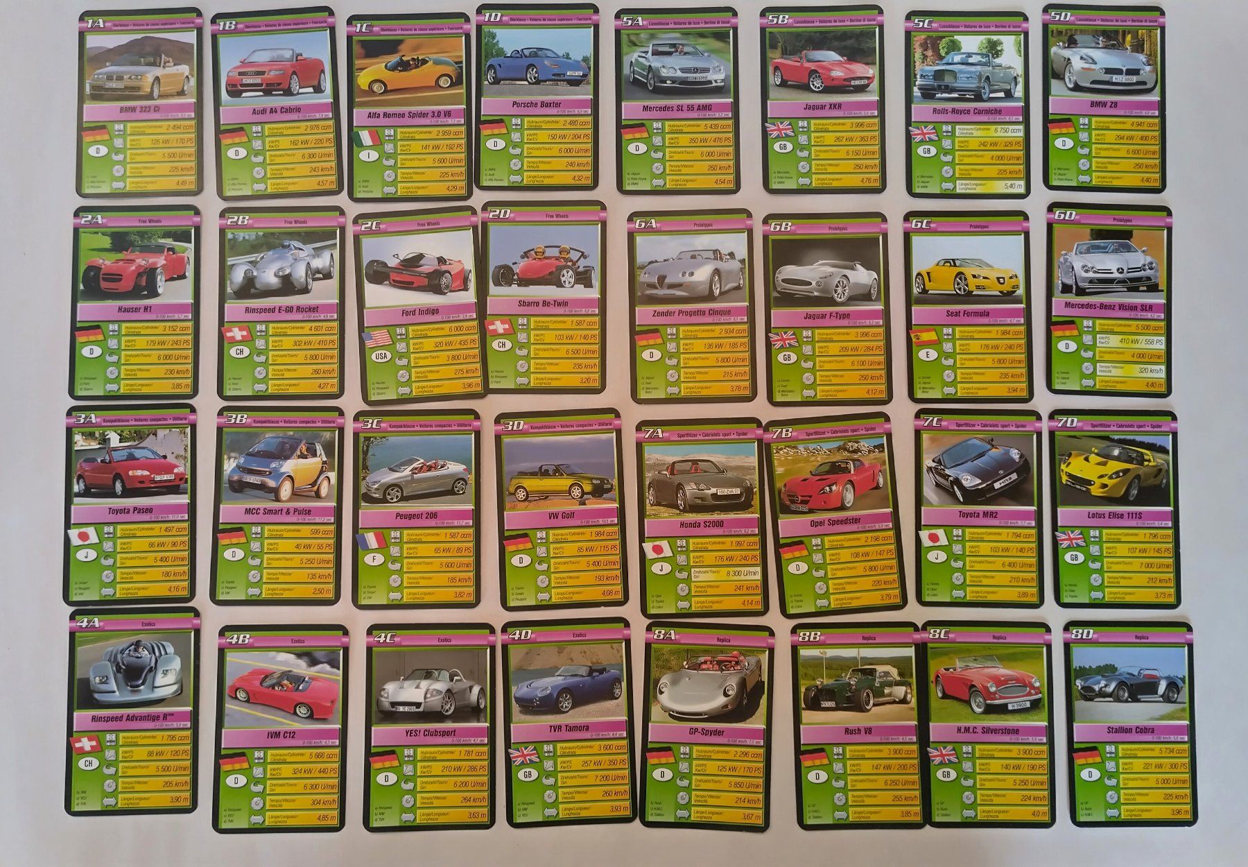 Ravensburger Giochi: Auto Quartett - Cabrio Roadster / Ravensburger / 32 Karten – Usato da Bellach venduto da JingleJerry 2