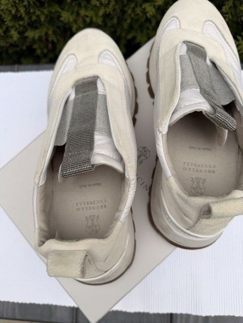 Brunello Cucinelli Scarpe da donna: Brunello Cucinelli - Sneakers mit Perlendesign - Gr 38 – Nuovo (secondo la descrizione) da Dübendorf venduto da kerstinbrisbane 7
