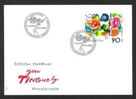 Jean Tinguely 1988, Ersttagsbrief