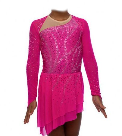 Eiskunstlauf Eislauf Kürkleid 10 / 134-140 neu mit Etikett