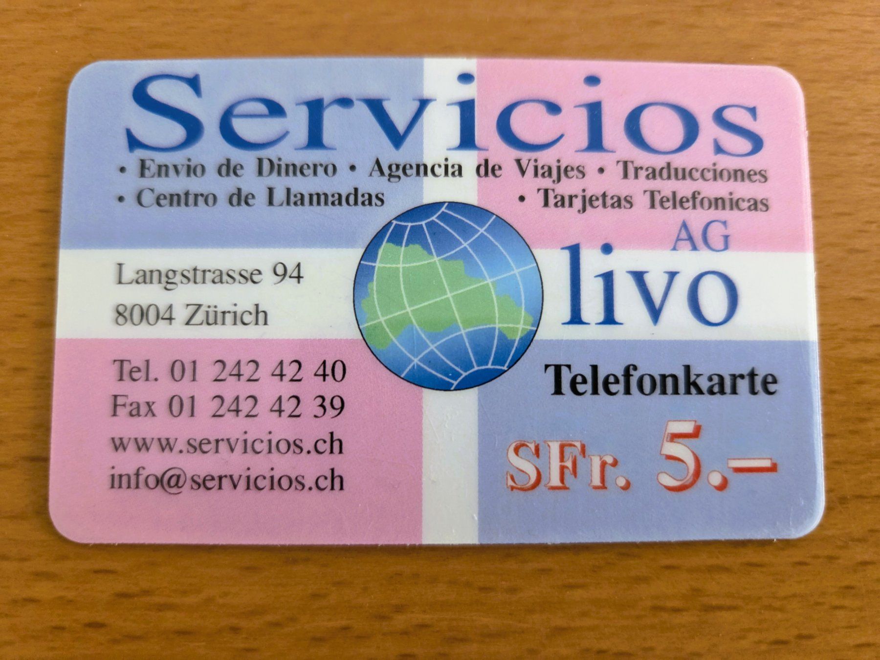 Schede telefoniche: TAXCARD / PREPAID - SCHWEIZ – Usato da Brüttisellen venduto da Nighttrain 1