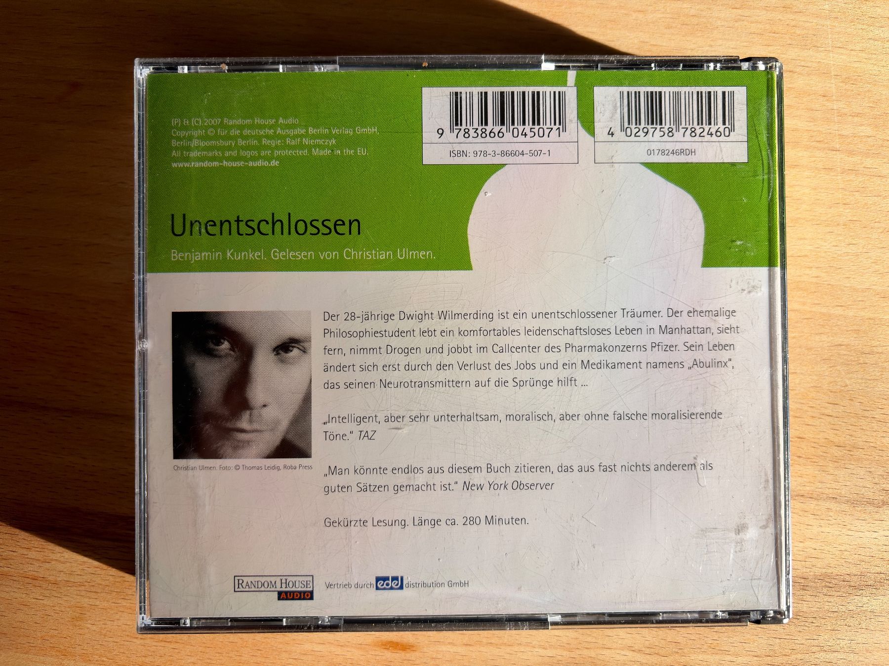 Hörbücher: Benjamin Kunkel: Unentschlossen – Gebraucht aus Hombrechtikon von Dokmasa 1