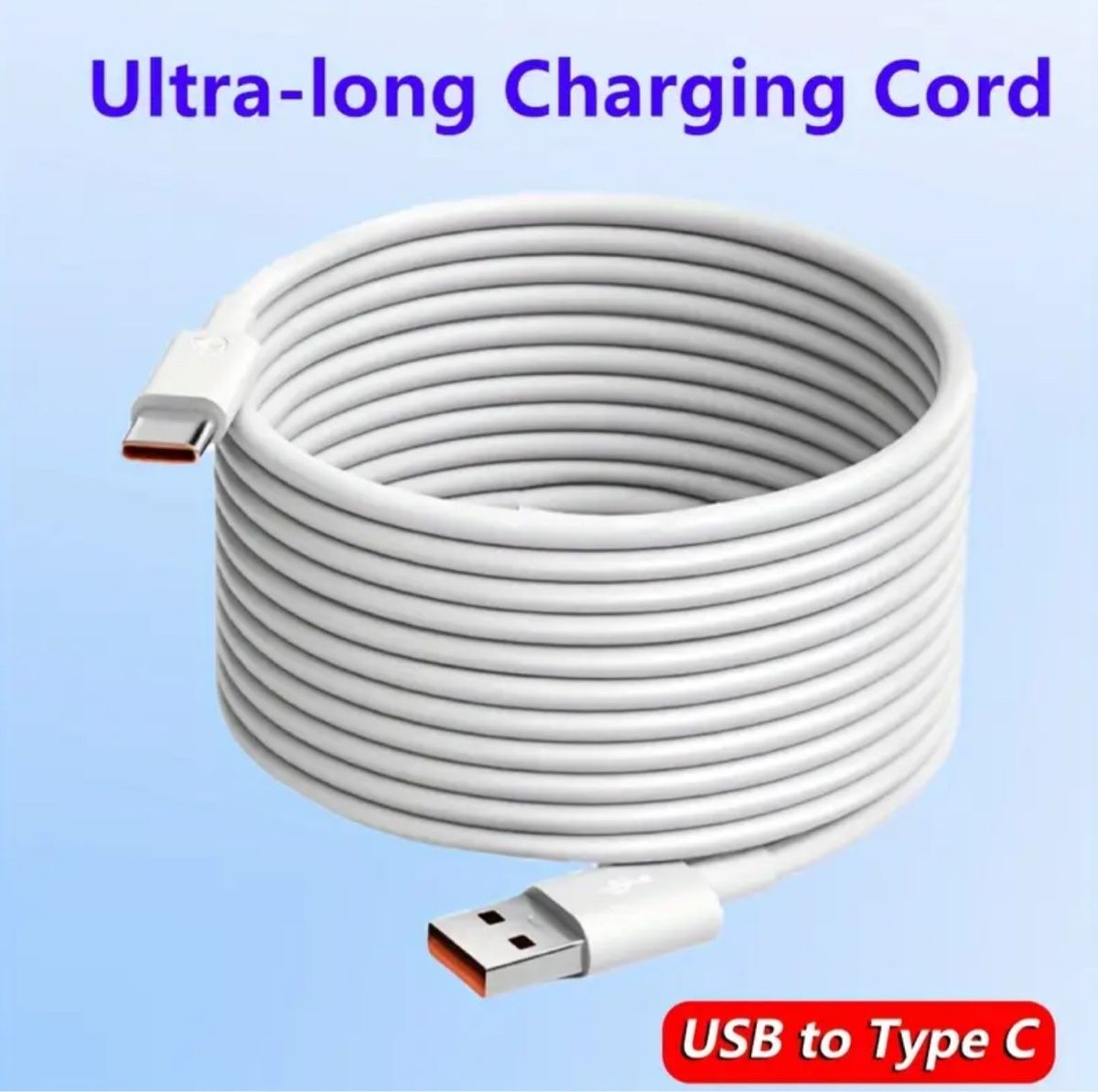 Cavi: Extra langes USB C Ladekabel Typ C Schnellladekabel neu – Nuovo e nell'imballaggio originale da Suhr venduto da SchnapperCH
