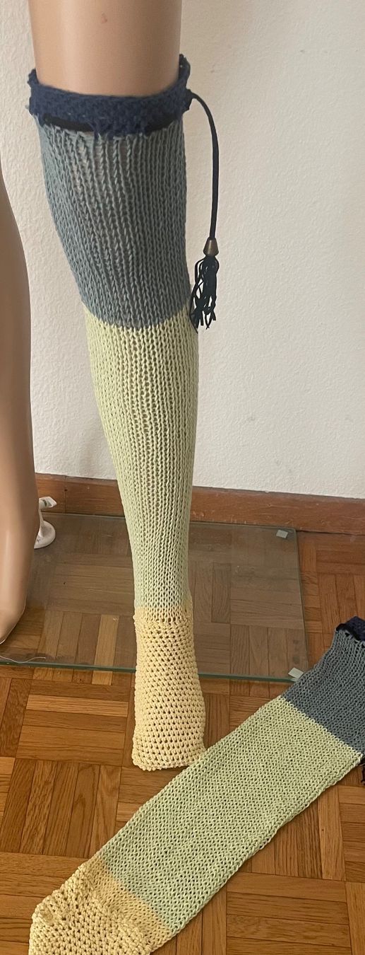 Calze: Overknees Socken Damen blau Grösse 39 – Nuovo e nell'imballaggio originale da Au ZH venduto da Jaggy4 1