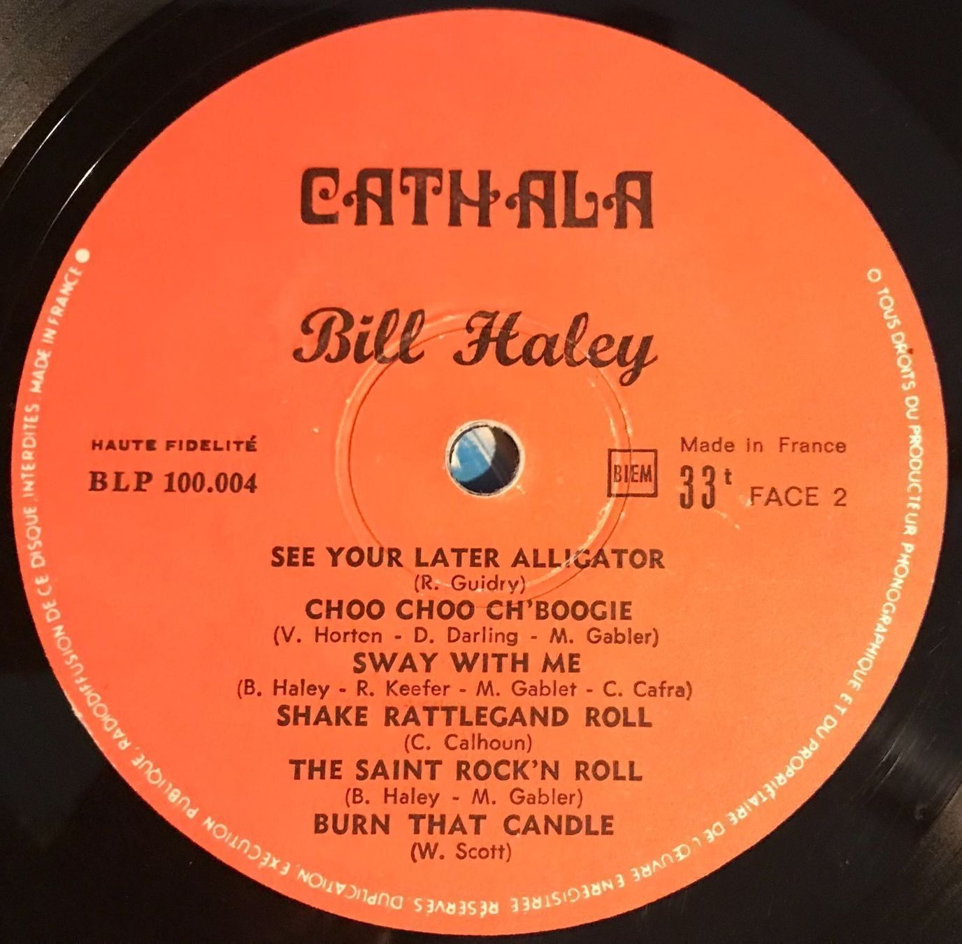 Dischi in vinile: BILL HALEY - CATHALA - 33 Tours – Usato da Bussigny venduto da vinyl-pas-cher 3