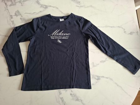 Langarmshirt von Zara, dunkelblau, Gr. 11-12 Jahre