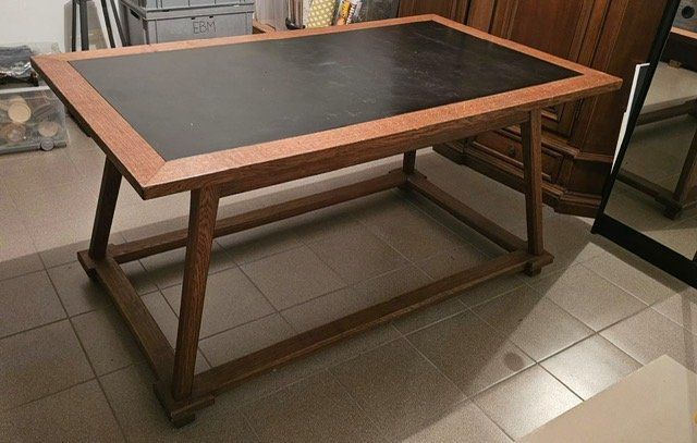 Tavoli: Massiver Holztisch Eiche mit Einlage 160x90cm H79cm – Usato da Waltenschwil venduto da gaby70 2