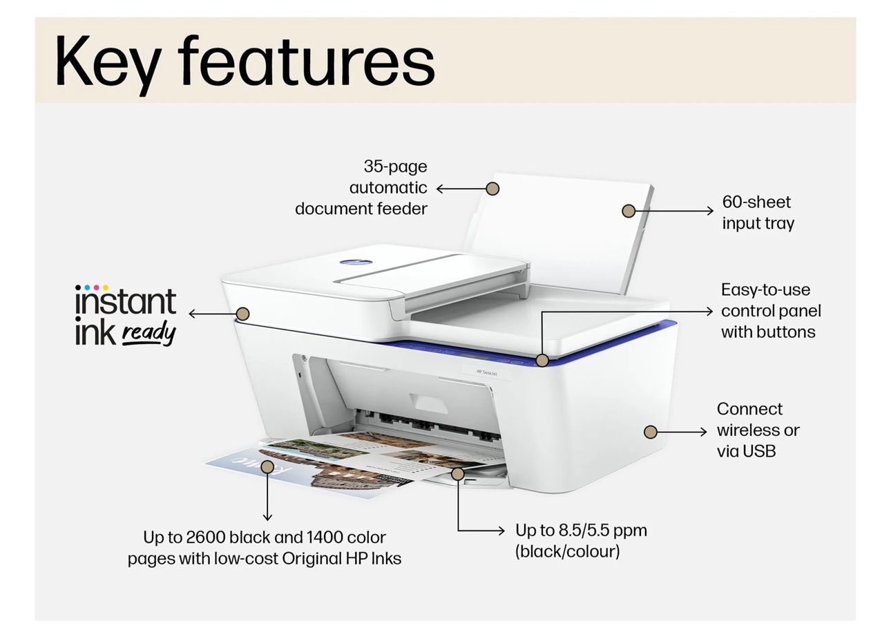 Hewlett Packard Stampanti: neuer HP DeskJet 4220e Drucker – Nuovo e nell'imballaggio originale da Necker venduto da liq24 1