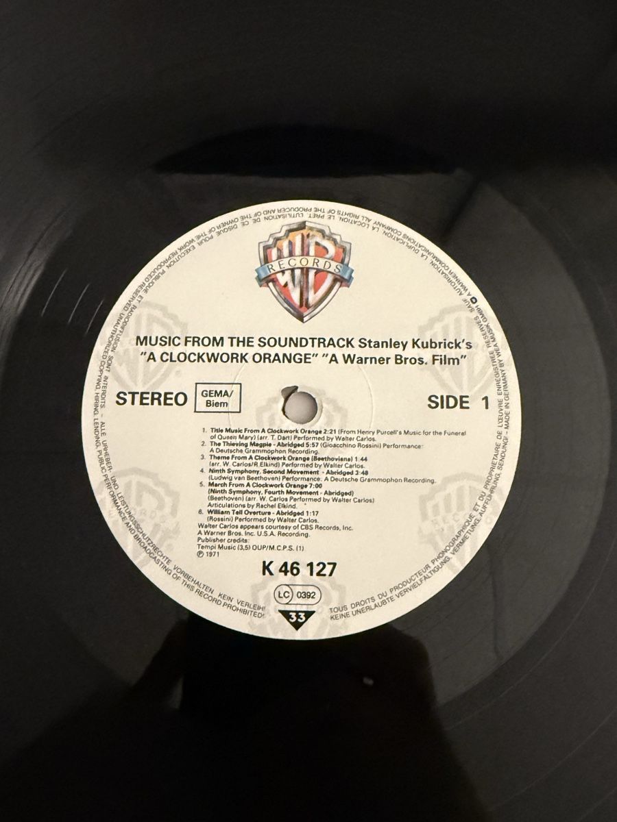 Schallplatten: Stanley Kubrick - A Clockwork Orange  – Gebraucht aus Delémont von Studio_du_soleil 2