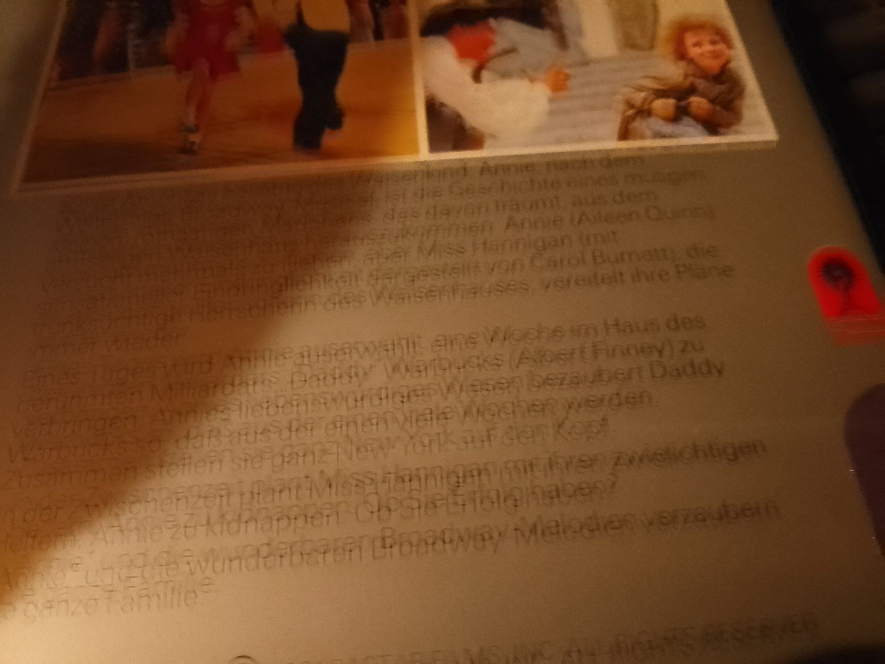 Tutti i VHS: Annie VHS RCA CVT 10072 – Usato da Remetschwil venduto da Privatflohmi 2