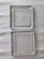 Kerzenuntersetzer Glas quadratisch