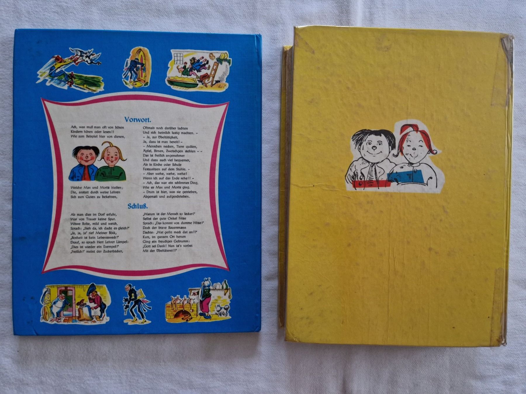 Libri: 2 Kinderbücher Wilhelm Busch Max & Moritz – Usato da Rebstein venduto da Ajs_Toy_Palast_1 1