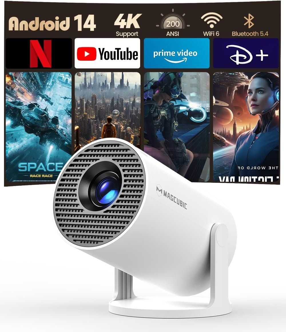 Vidéoprojecteurs: Magcubic Mini Beamer 4K Unterstützt Android 14 Smart Project – Neuf avec emballage d'origine à Hundwil par pak_7zvn