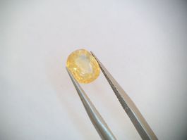 Vrai 1.08ct Natur Saphir Edelstein aus Madagaskar gelb