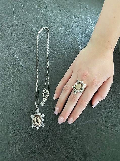 Altri gioielli: 2-er Schmuckset Turtle silber – Usato da Jona venduto da Beach2612