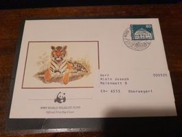 Enveloppe Suisse wwf tigre
