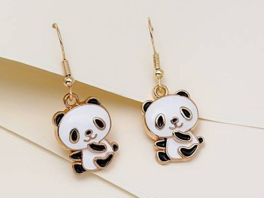 Orecchini pendenti & Orecchini a lobo: Ohrenringe "Panda" Kindergeschenk – Usato da Laufen venduto da Bellavitaboom 1