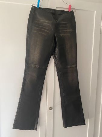 Vintage Lederhose Bootcut Black v. ROSE D.GAI