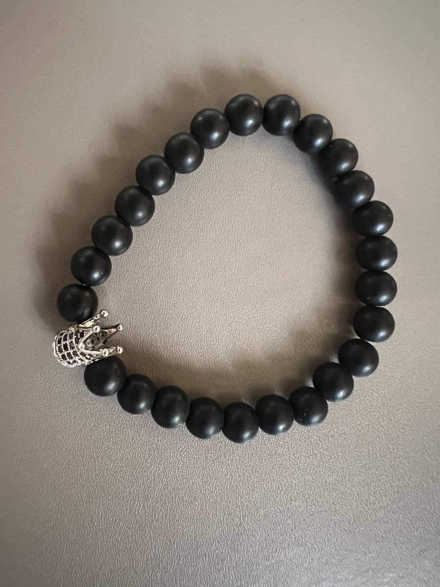 Bracelets: Armband schwarz - Krone 1 – Neuf (Voir description) à Ebertswil par Aayra