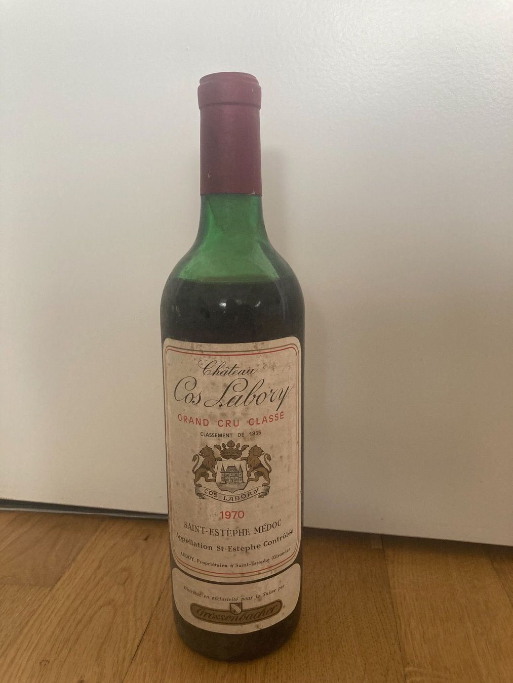 Vino: Château Cos Labory 1970 – Nuovo e nell'imballaggio originale da Bern venduto da Spomme 1