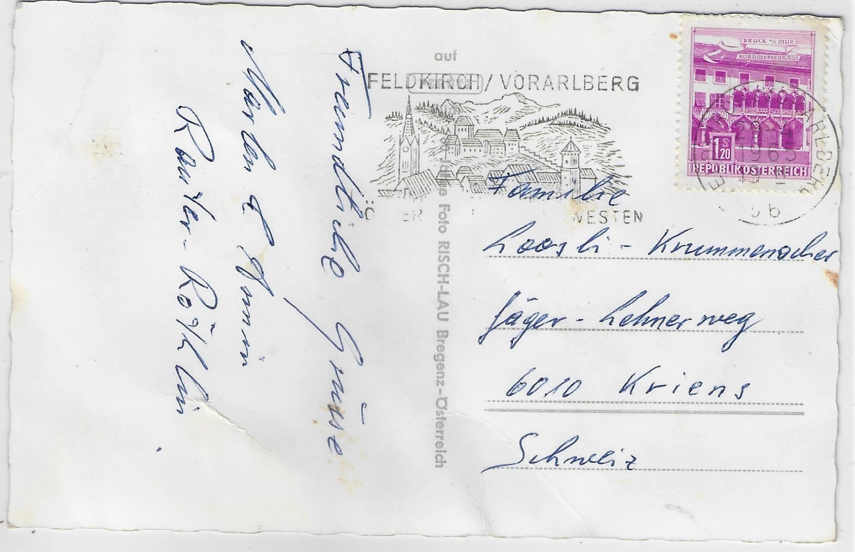 Cartoline postali: Feldkirch - Multiview – Antico da Ettingen venduto da Kartenplanet 1