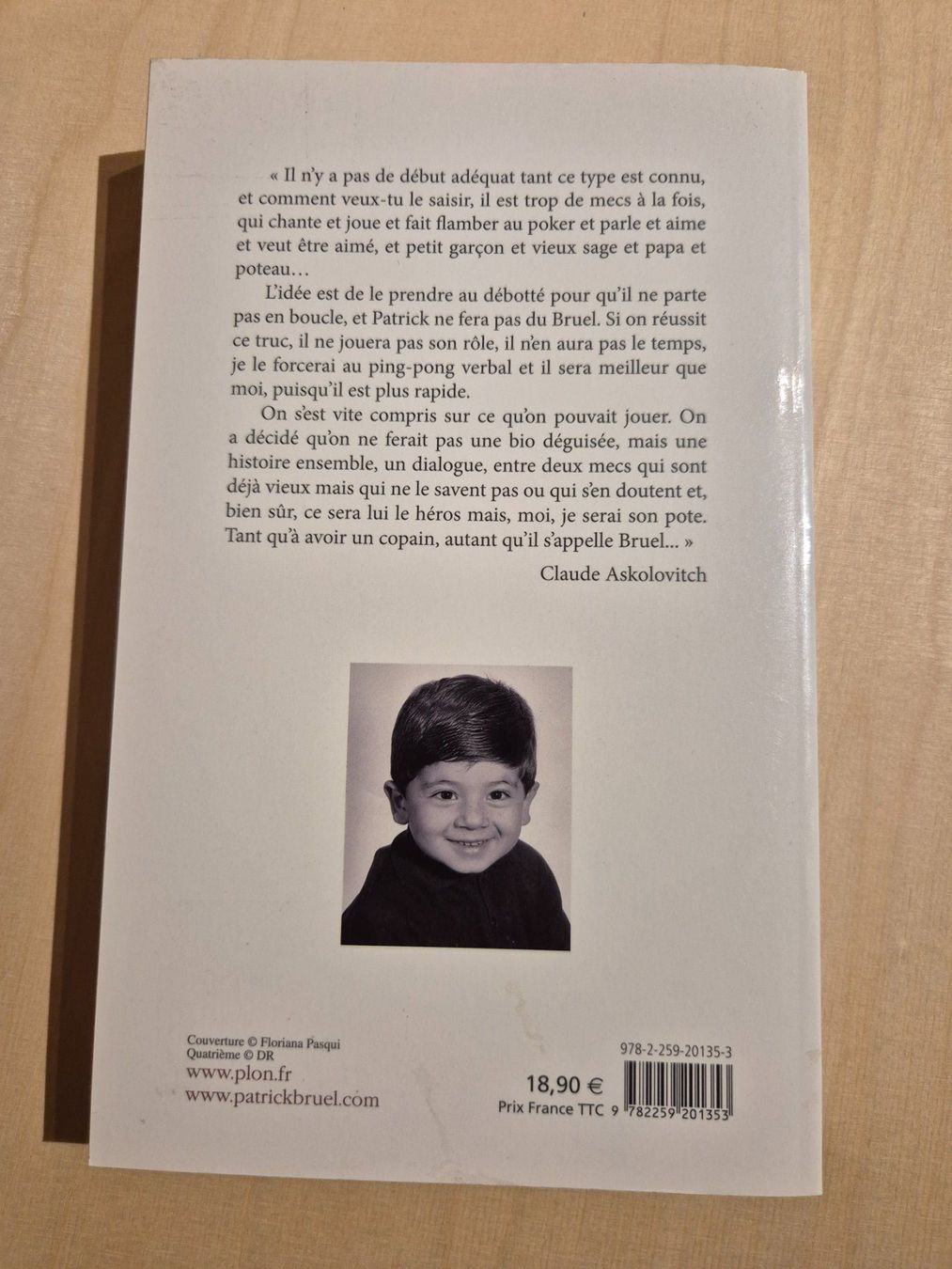 Libri: Patrick BRUEL - Conversation avec Claude Askolovitch – Usato da St-Léonard venduto da thipif 1