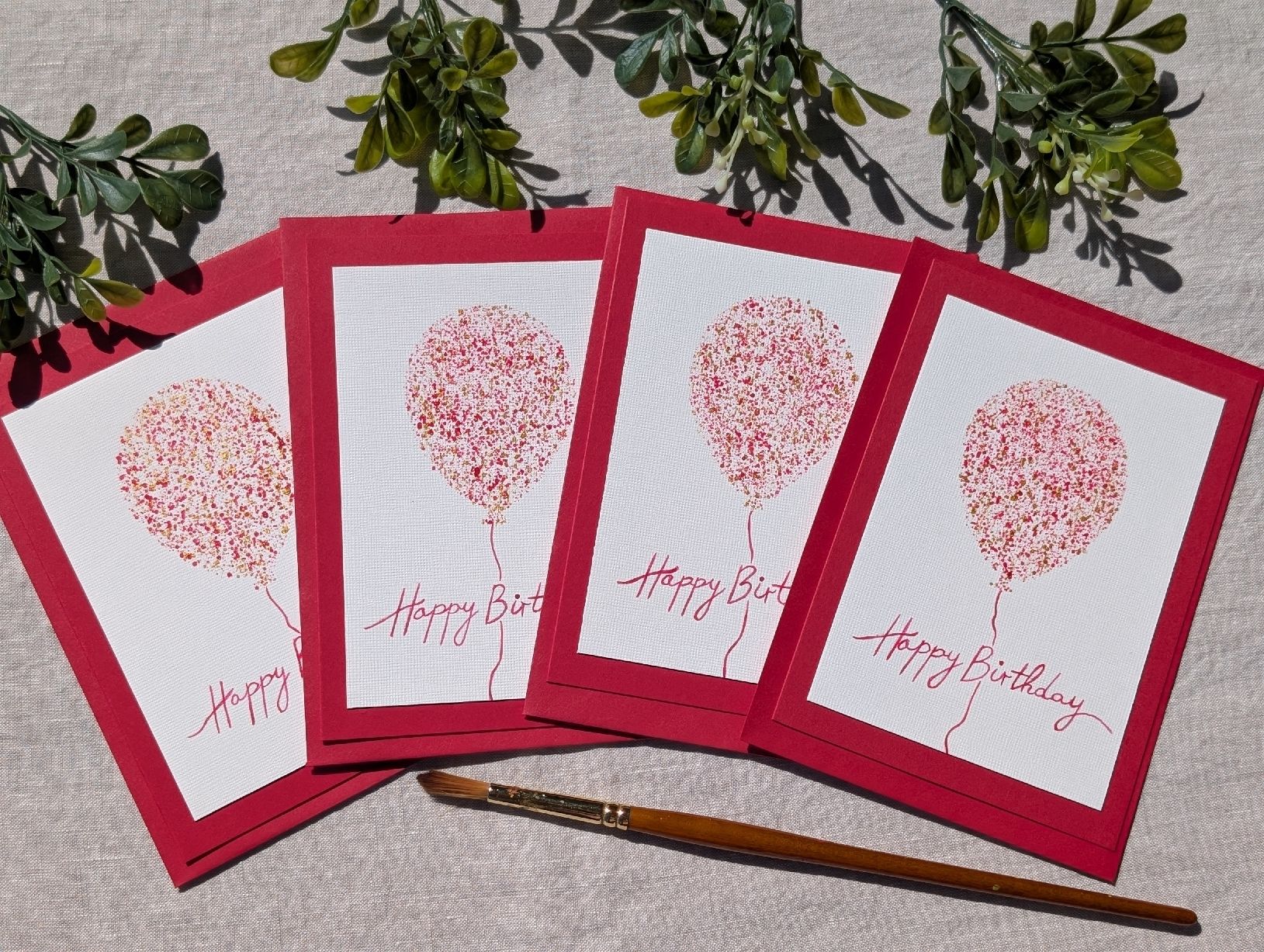 Cartoline: Hand Painted Birthday Cards – Nuovo e nell'imballaggio originale da Winterthur venduto da LaVieColor 2