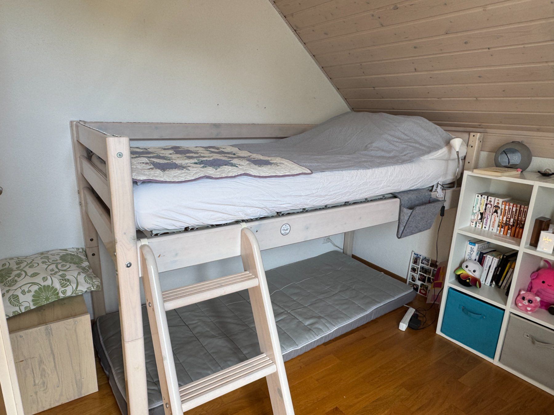 Flexa Letti: Lit mezzanine FLEXA 90cm blanc – Usato da Lussy-sur-Morges venduto da yischi 4