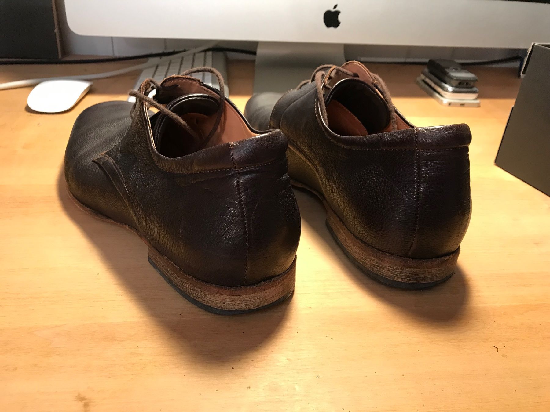Think Scarpe da uomo: Think! Lederschuhe Braun Gr. 44 – Usato da Therwil venduto da jonasiw 2