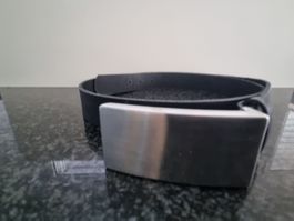 Ledergurt Schwarz  - Breite 3cm - Länge 100cm