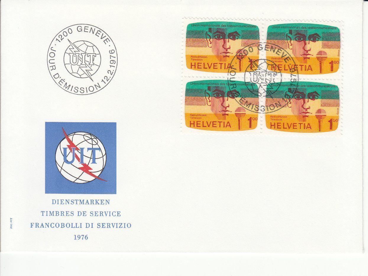 Alle Briefmarken: SBK D Xl 11 - 13 FDC 4er-Block – Gebraucht aus Bürglen TG von StampGraf 3