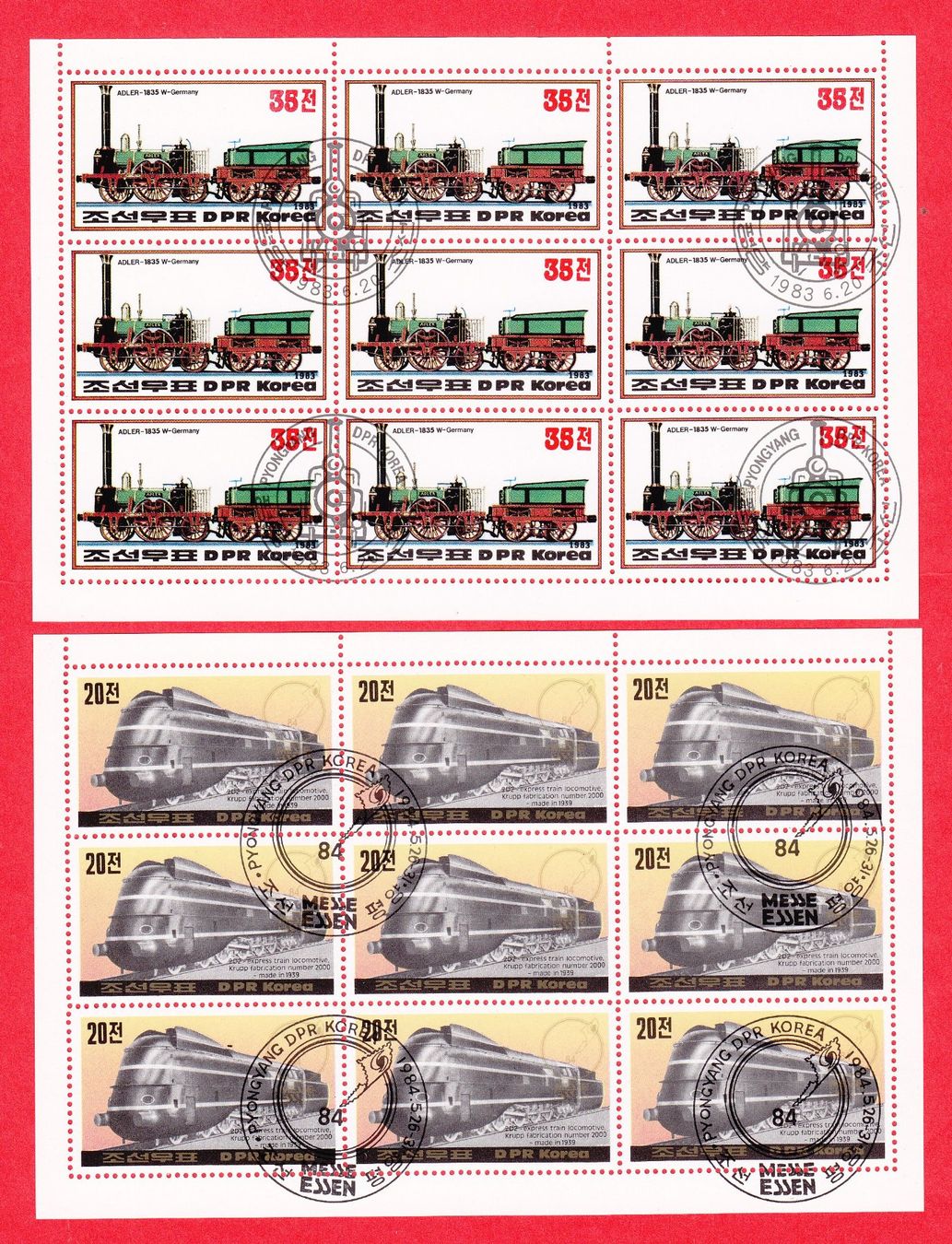 Tutti i francobolli: LOT Diverse Eisenbahnmarken postfrisch+gestempelt div.Länder – Usato da Adliswil venduto da Aenti 2