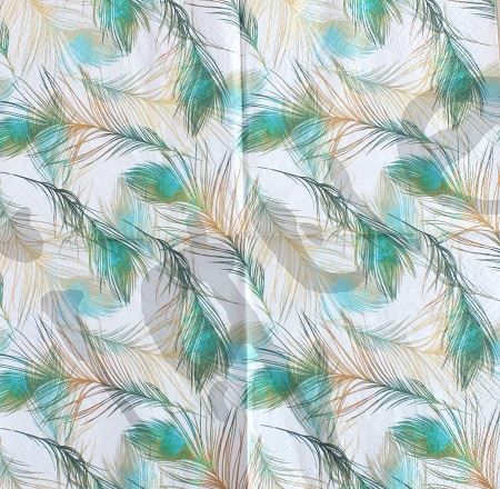 Serviette feather composition (1595) 2Stk.