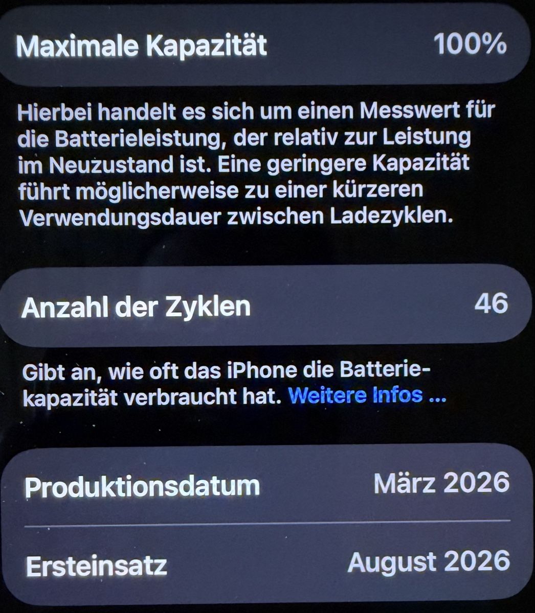 Apple Telefoni cellulari / Smartphones: iPhone 17 pro (fast neu) – Nuovo (secondo la descrizione) da Ulisbach venduto da PET-030 2