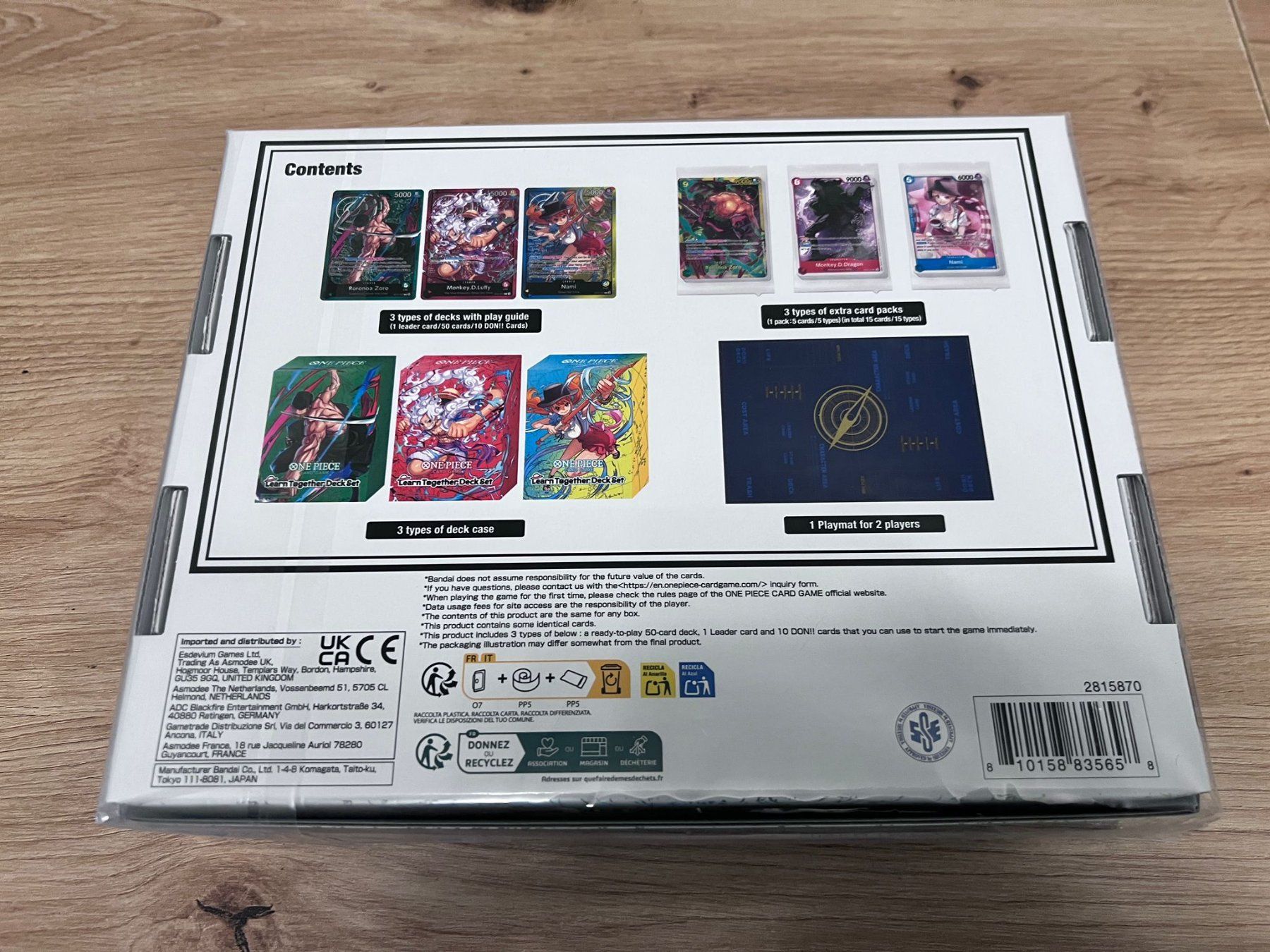 Bandai Carte collezionabili: ONE PIECE Learn Togehter Deck Set LT01 - EN - sealed – Usato da Biel/Bienne venduto da S.Lee 1
