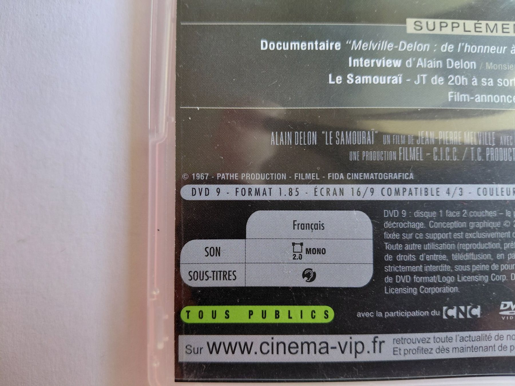 Tous les DVDs: Le Samourai – D'occasion à Denges par Hellboy10 2