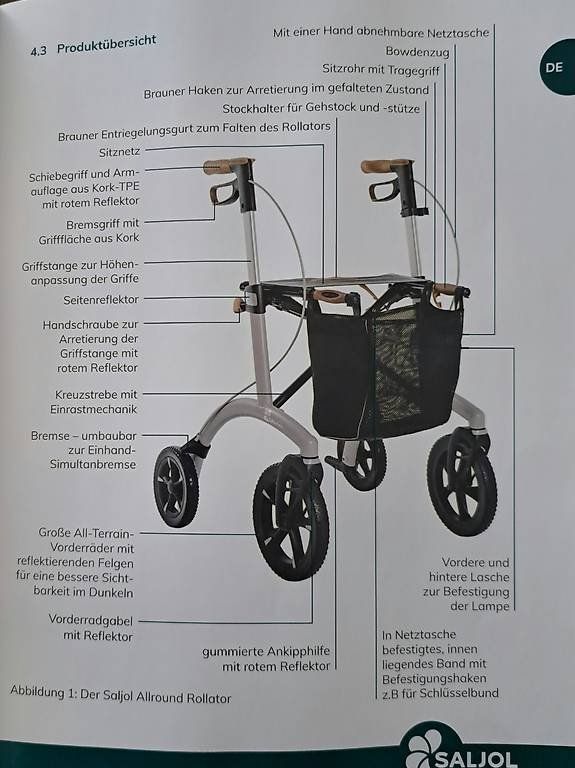 Ausili per la deambulazione: Rollator Saljol – Usato da Nidau venduto da Lasimone 1