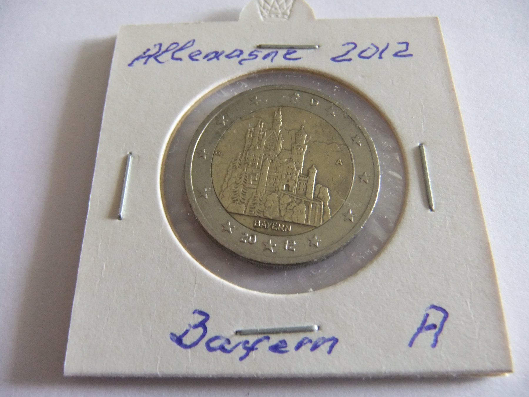 Tutti le monete: 2 Euro Allemagne 2012 - Bayern A – Usato da Yverdon-les-Bains venduto da Parede