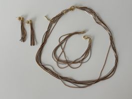 Parure gemischtes Metall 18kgp