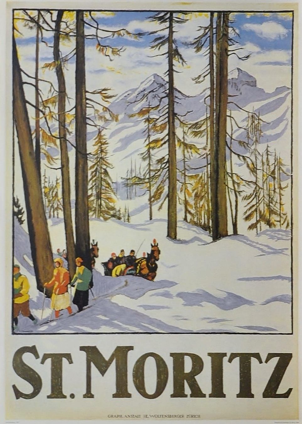 Posters & Illustrations: St. Moritz, Reprints – Neuf (Voir description) à Bern par Vintage-Art-Poster 5