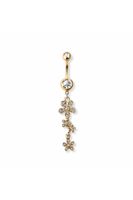 Bauchnabelpiercing mit Margerite Blumen