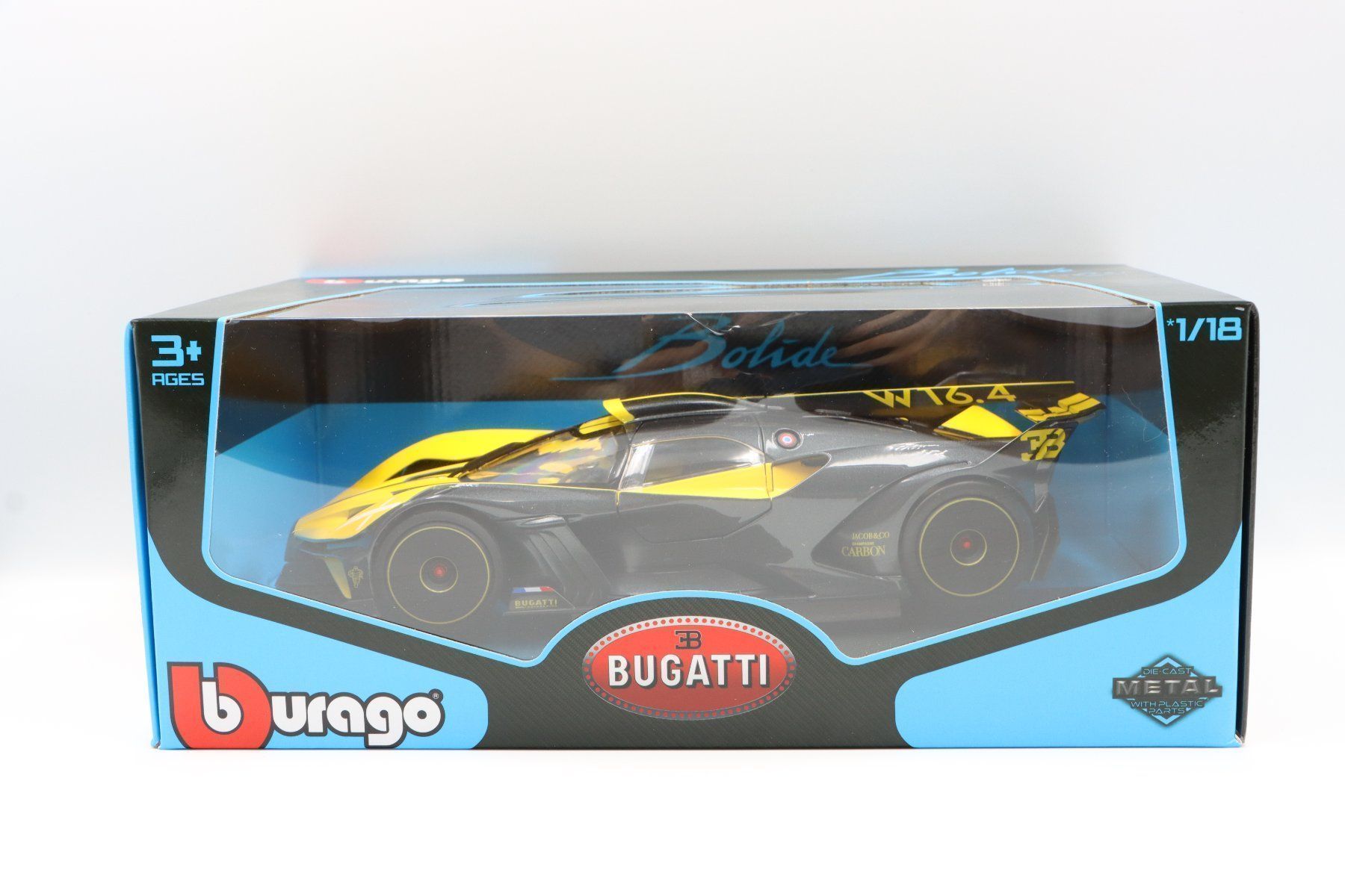 Bugatti Modellautos: Bugatti Bolide W16 2020 1:18 Bburago – Neu und originalverpackt aus Bühl b.Aarberg von modelldiecast