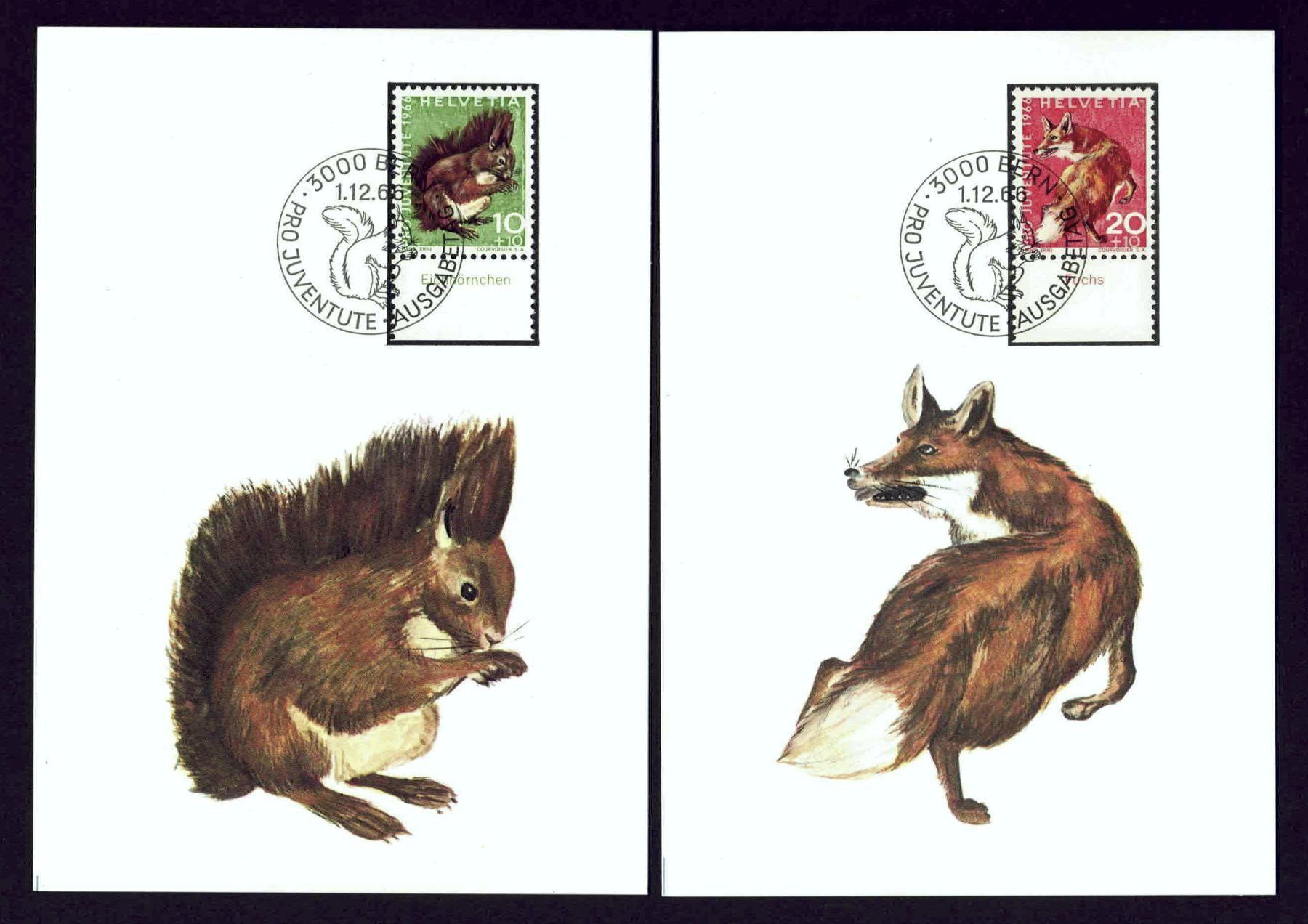 Alle Briefmarken: Satz MK PJ 1966 und MK von 2003 – Gebraucht aus Basel von Pfefferschootte 1