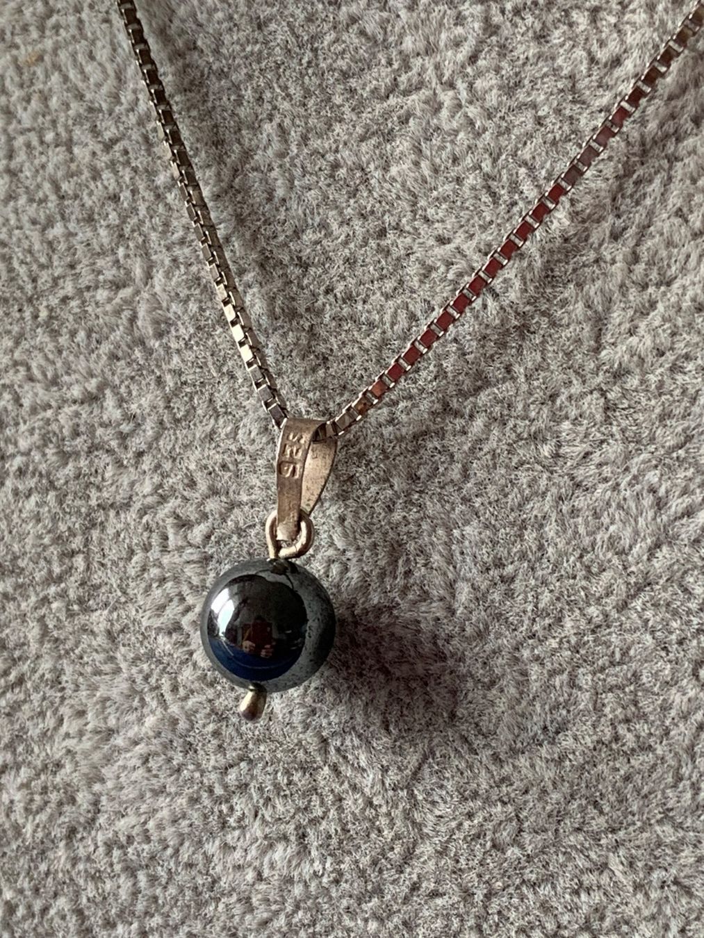 Pendentifs: Venezianerkette + Hämatit Kugel (38cm) – D'occasion à Dittingen par Bijoubelle 8
