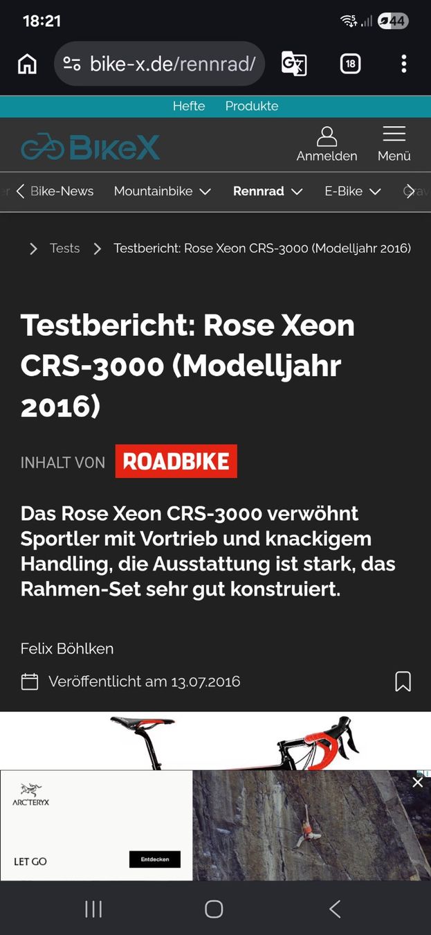 Rose Biciclette: Rose Carbon Rennrad – Usato da Zofingen venduto da Matti07 3