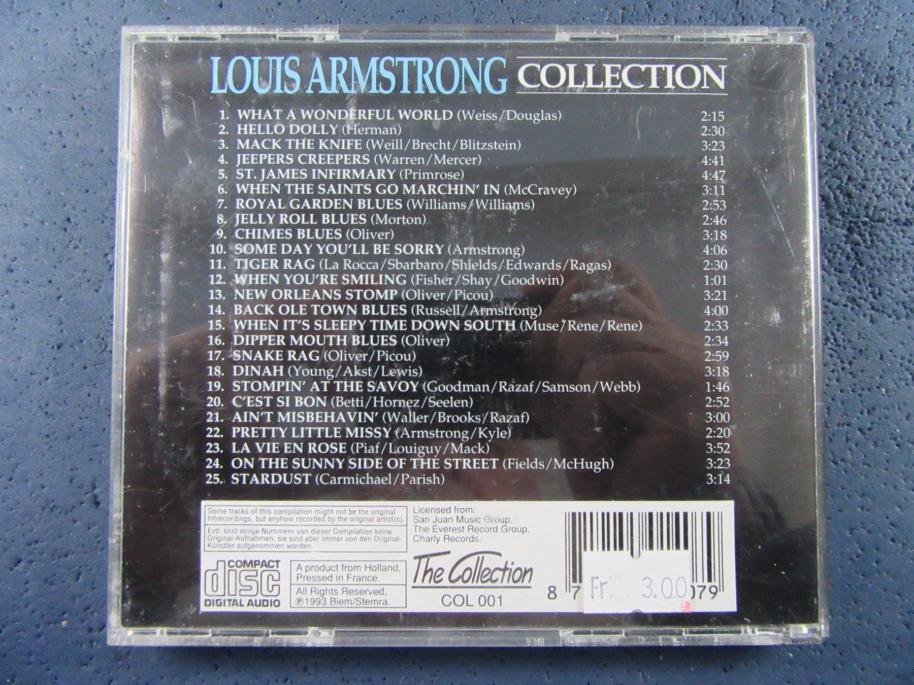 CD: LOUIS ARMSTRONG COLLECTION CD 25 TUNES "HELLO DOLLY" USW – Usato da Ettingen venduto da Hausi4711 1