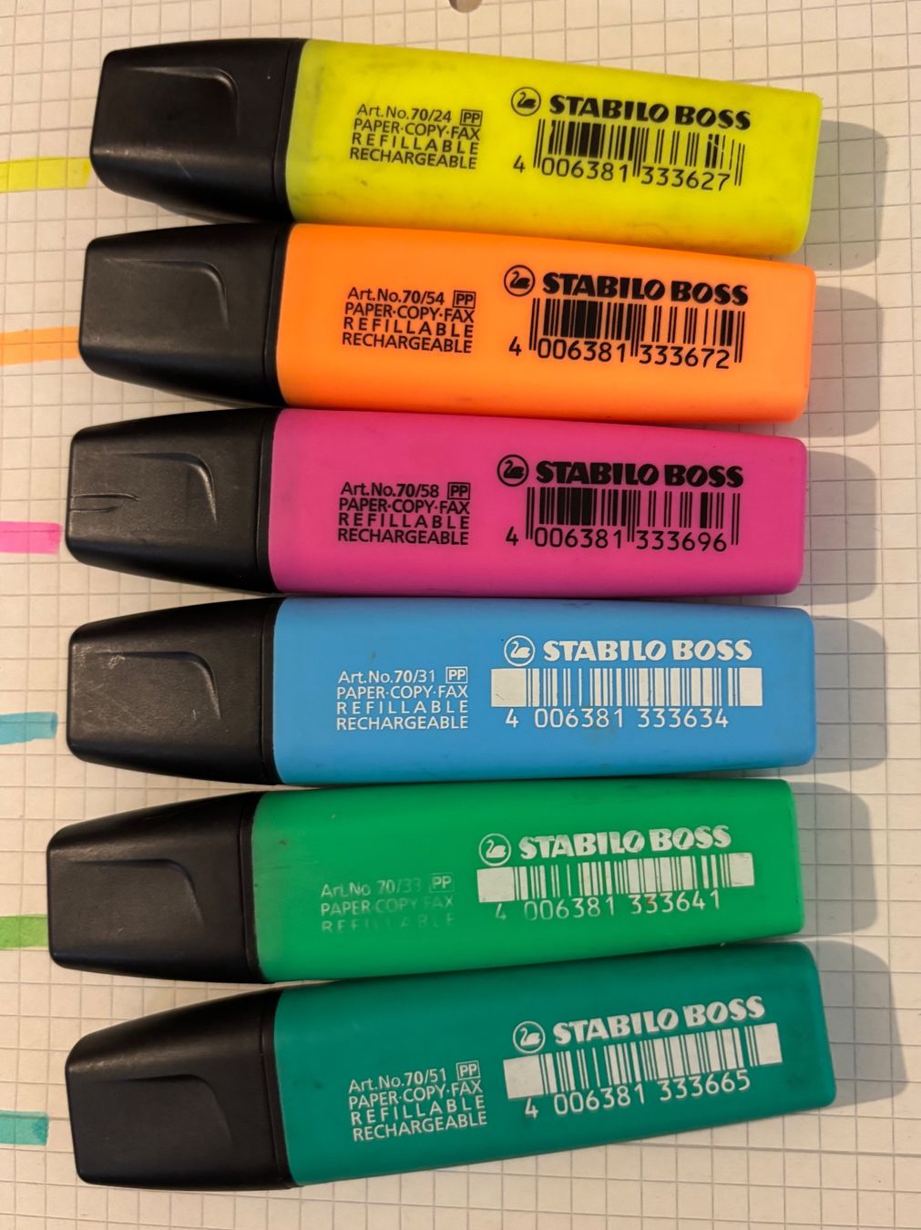 Stabilo Penna & Evidenziatori: Stabilo Boss Textmarker Set, 6 Farben – Usato da Pfäffikon ZH venduto da Emporos_42 1
