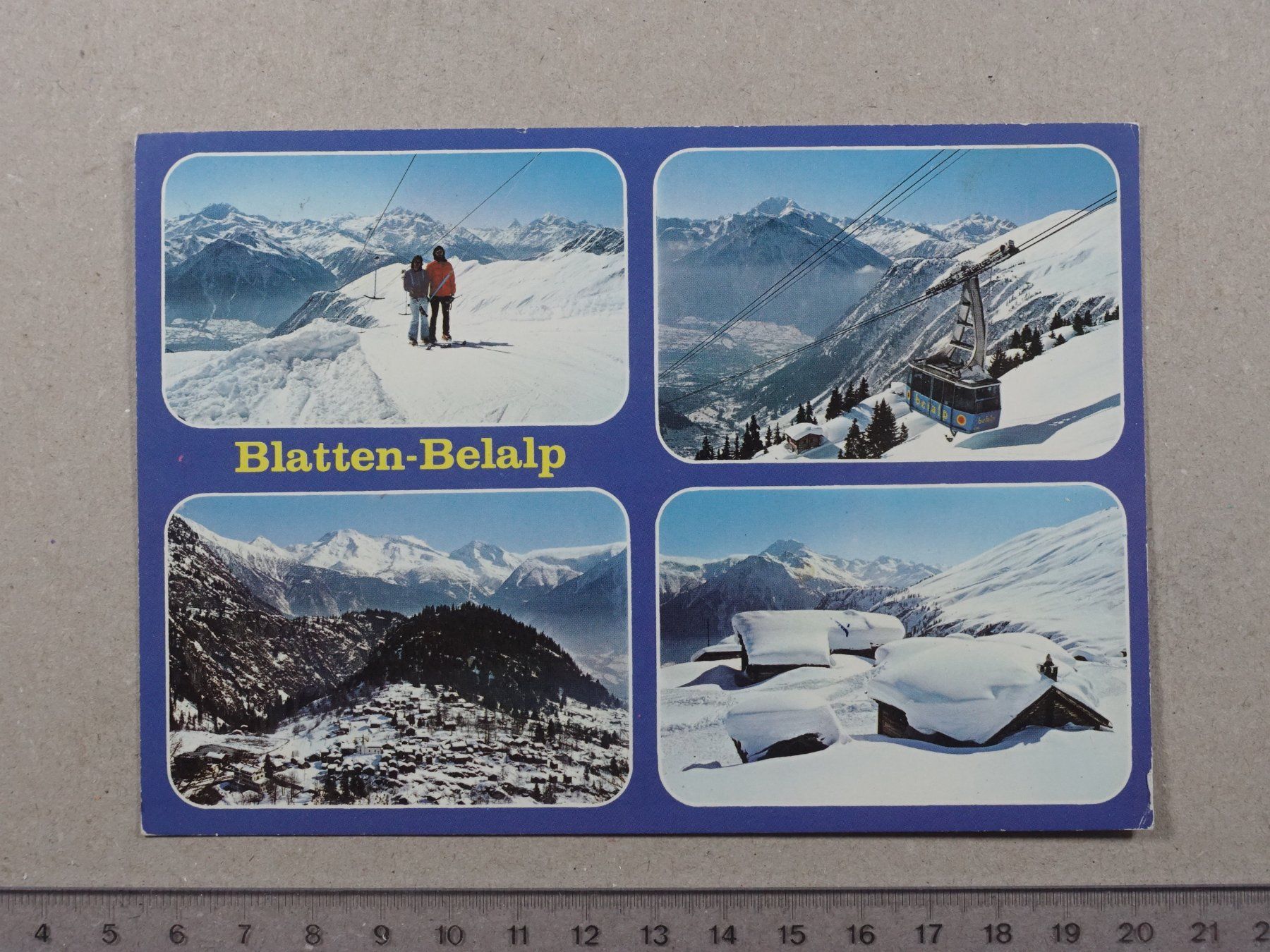 Cartoline postali: Blatten Belap, 1984 – Usato da Lenzburg venduto da fh1