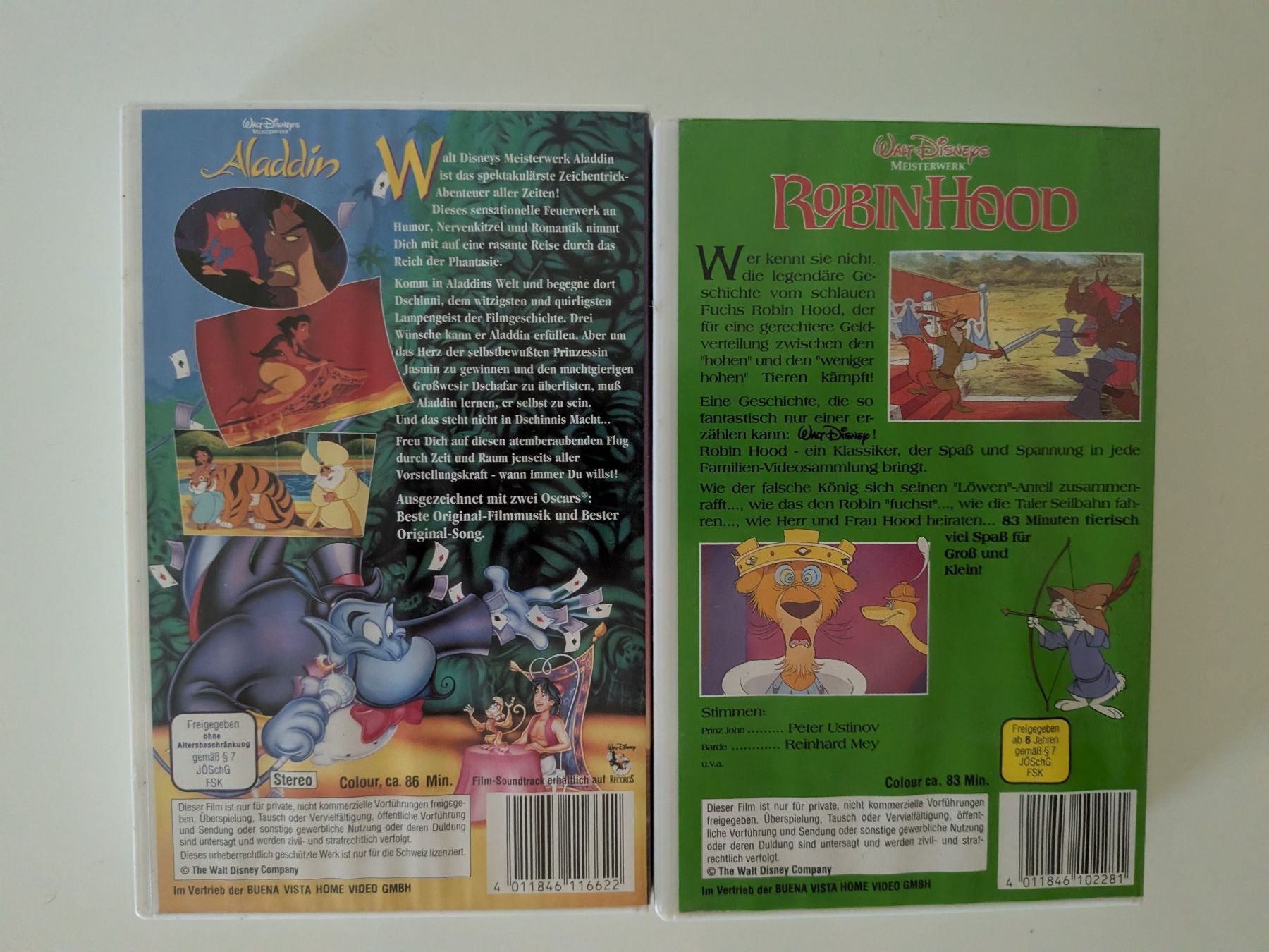 Tutti i VHS: VHS - Disney Aladdin & Robin Hood – Usato da Kappel SO venduto da Knoggaz 2