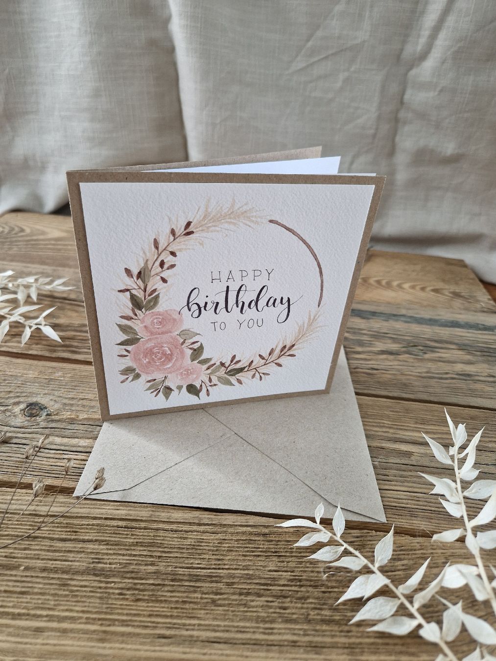 Cartoline: Handgemachte Grusskarte - Happy Birthday – Nuovo e nell'imballaggio originale da Grosshöchstetten venduto da sim_t9dc 1